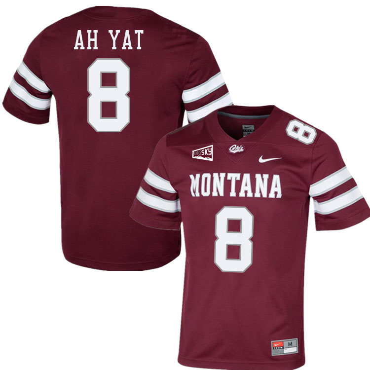 Montana Grizzlies #8 Keali'i Ah Yat College Football Jerseys,Uniforms Stitched Sale-Maroon